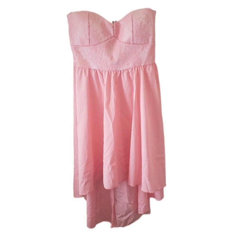 Zoah Design Pink High Low Skater Dress